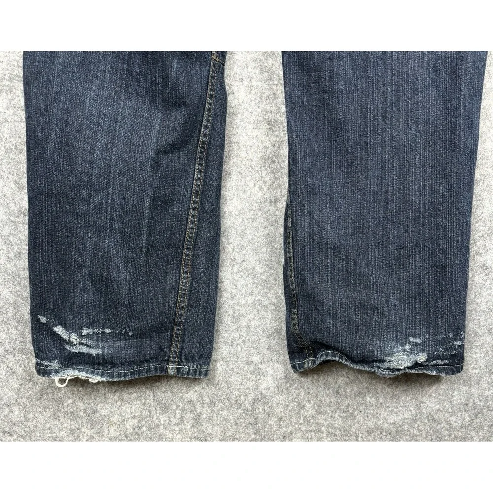 VTG‎ Exsto Y2K Wide Leg Baggy Jeans Size 36x30 High Rise Distressed Streetwear